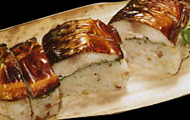 能登のコシヒカリを使用した古代米入りの焼き鯖寿司